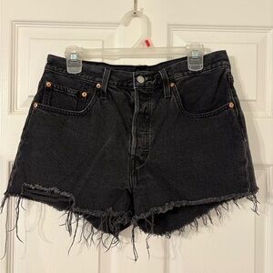 Black Denim Women Shorts